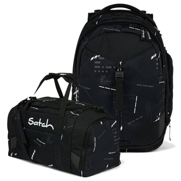satch - Set aus match + Sporttasche in schwarz