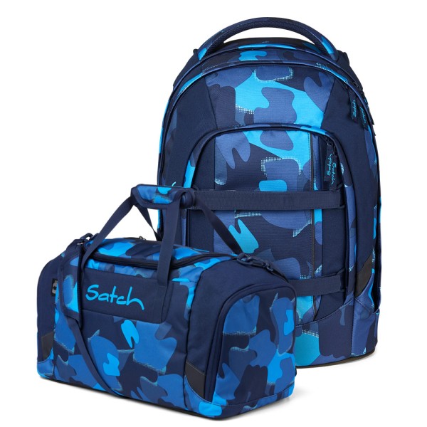 satch - Set aus pack + Sporttasche in blau